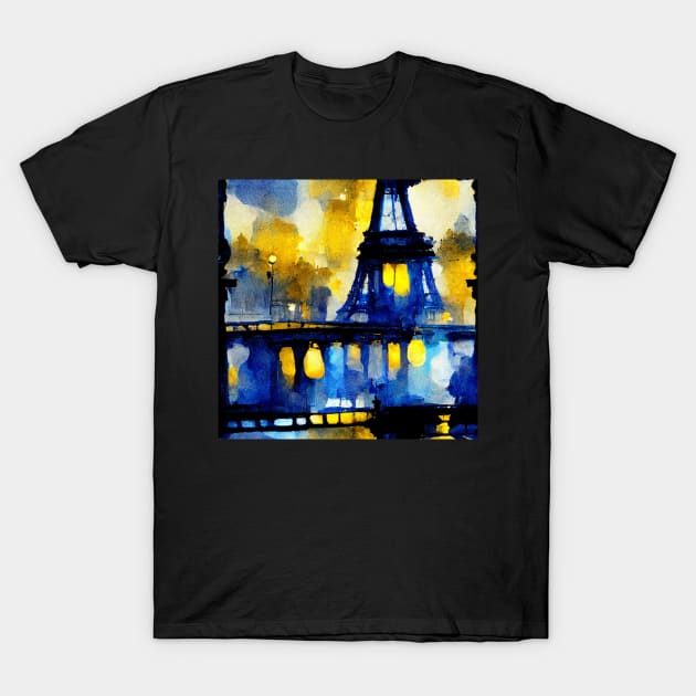 Paris watercolor T-Shirt by loud-silence